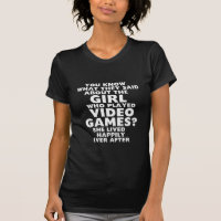 Gamer Girl Funny and Humour T-shirt
