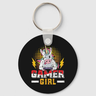 Gamer Girl Gambling Women Gaming Girls Video Game Key Ring