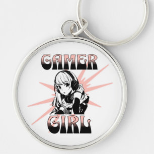Gamer Girl   Gaming Key Ring