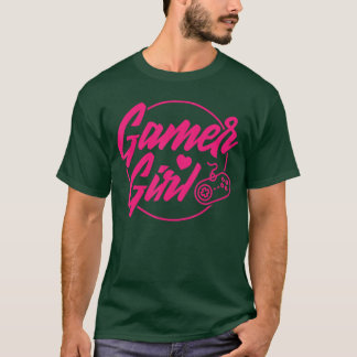 Gamer Girl Gaming Player Women Funny Video Game Co T-Shirt