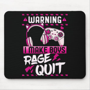 Gamer Girl Gaming Video Games Streaming Streamer Mouse Mat