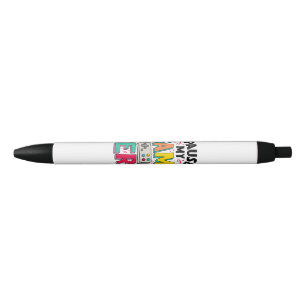 Gamer Girl I Paused My Game To Be Here Funny Video Black Ink Pen