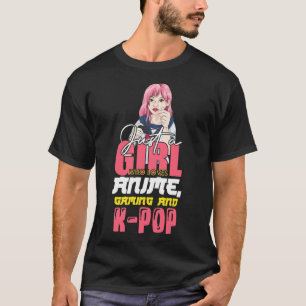 Gamer Girl Just A Girl Who Loves Anime Gaming And T-Shirt