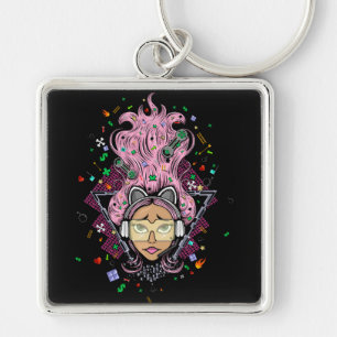 Gamer Girl Key Ring