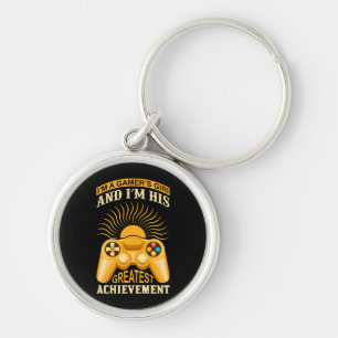 Gamer girl key ring