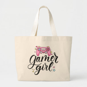 Gamer Girl Large Tote Bag