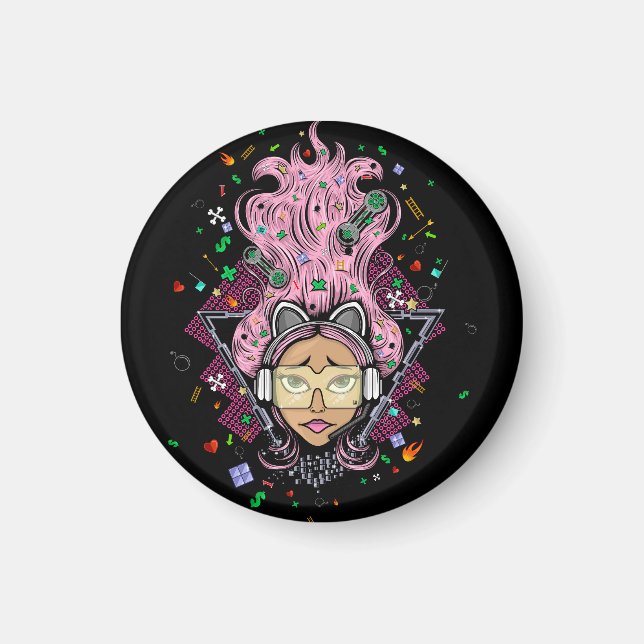 Gamer Girl Magnet (Front)