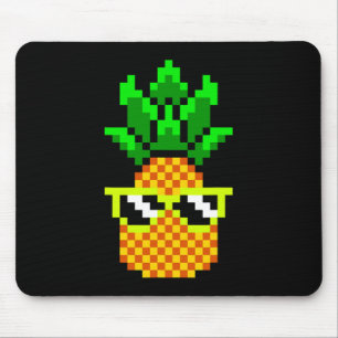 Gamer Girl Pineapple Sungles Retro 8-bit Video Gam Mouse Mat
