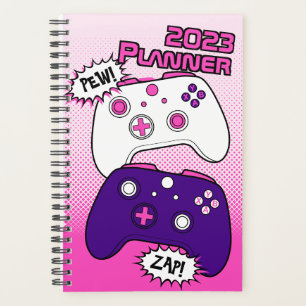 Gamer Girl Pink Controller Planner