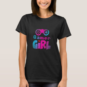 Gamer Girl Playing Video Games Gamer Women Gaming T-Shirt