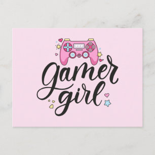 Gamer Girl Postcard