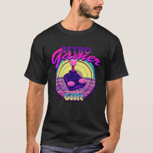 Gamer Girl Retro Classic Video Games 8 Bit 16 Bit  T-Shirt