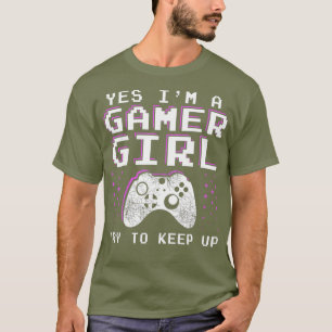 Gamer Girl Stuff Gifts for Teens  Funny Video T-Shirt
