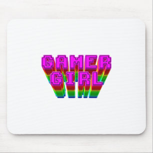 Gamer Girl Text Mouse Mat