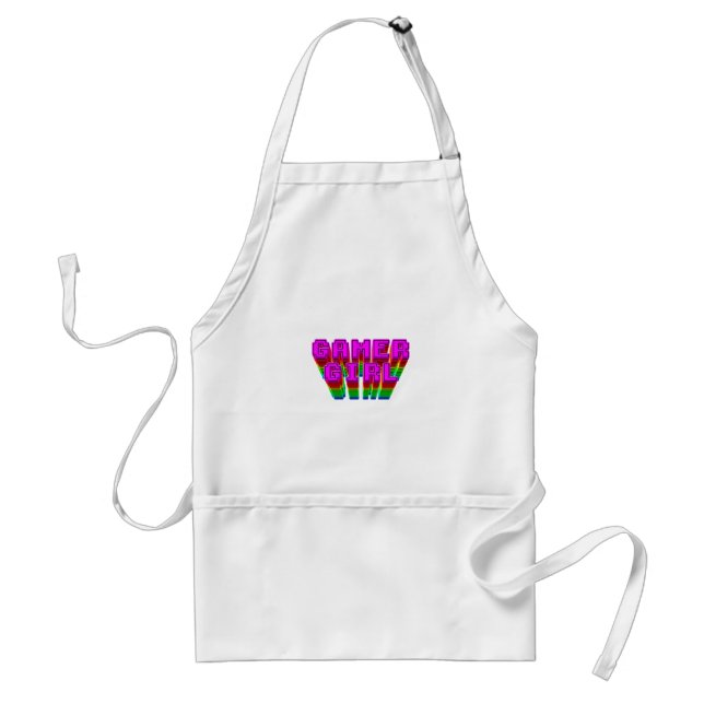 Gamer Girl Text Standard Apron (Front)