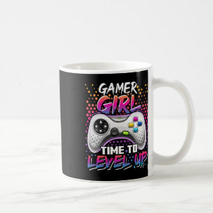 Gamer Girl Time To Level Up Video Game Birthday Gi Coffee Mug