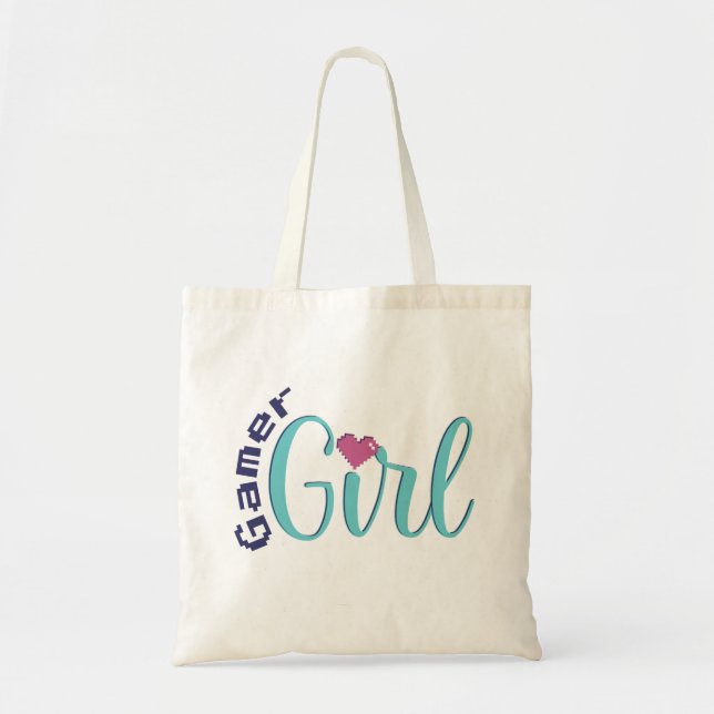 Gamer Girl Tote Bag - Perfect Gaming Gift (Front)