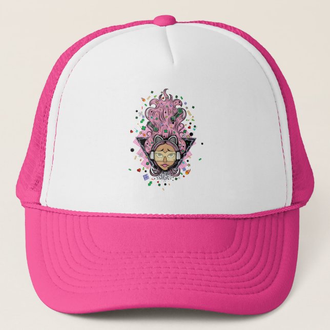 Gamer Girl Trucker Hat (Front)