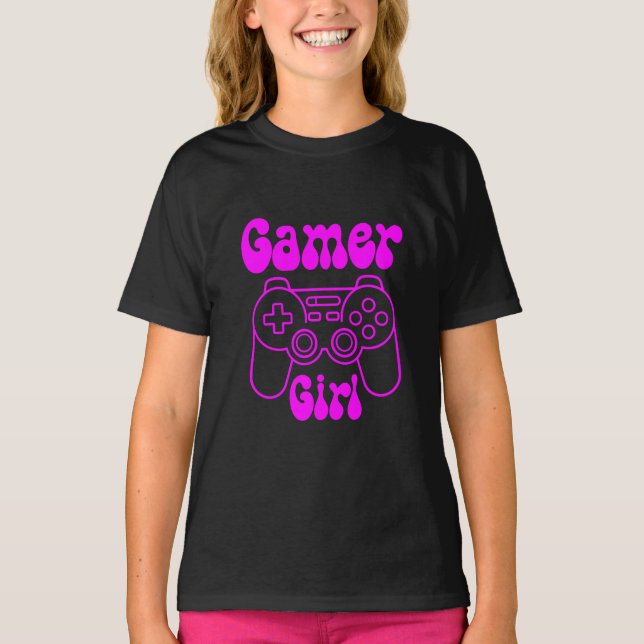 Gamer Girl Video Gaming Funny  T-Shirt (Front)