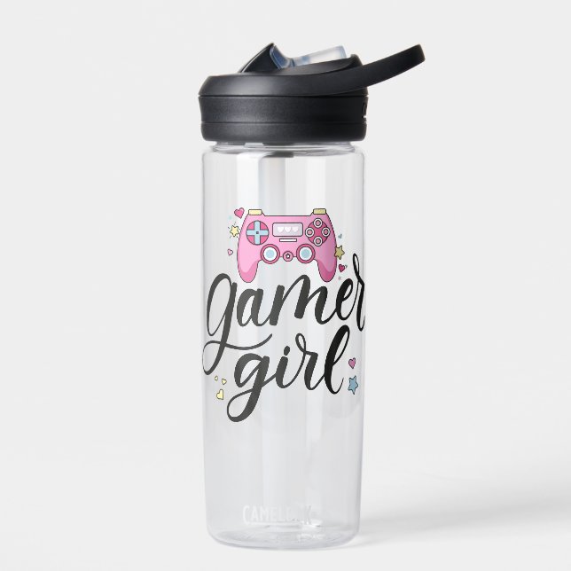 Gamer Girl Water Bottle (Left)