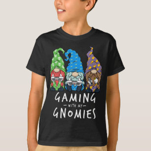 Gamer Gnomes Gaming With My Gnomies T-Shirt