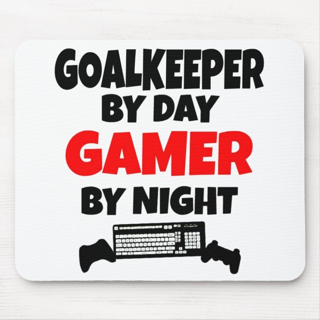 Gamer Goalkeeper Mouse Mat (Front)