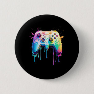 Gamer Graphic Video Game - Colourful Video Game Lo 6 Cm Round Badge