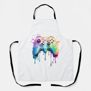 Gamer Graphic Video Game - Colourful Video Game Lo Apron