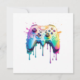 Gamer Graphic Video Game - Colourful Video Game Lo Save The Date
