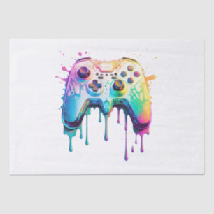 Gamer Graphic Video Game - Colourful Video Game Lo Tissue Paper