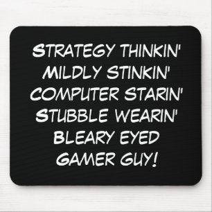 gamer guy rhyme! mouse mat