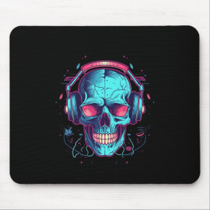 Gamer Halloween Costume Skull Gaming Video-game Mouse Mat