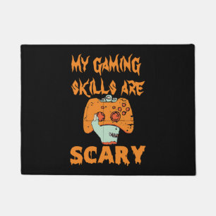 Gamer Halloween Gaming Skills are Scary funny Doormat