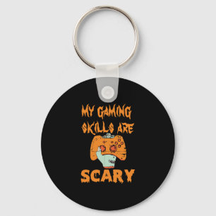 Gamer Halloween Gaming Skills are Scary funny Key Ring