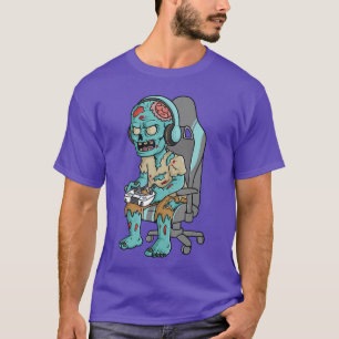 Gamer Halloween Zombie Scary Gaming Boys een vinta T-Shirt