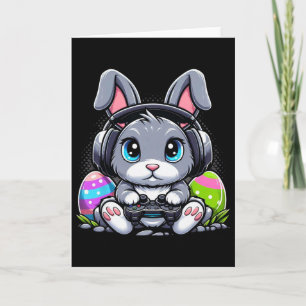 Gamer Happy Easter Day Bunny Egg Funny Boys Girls  Card