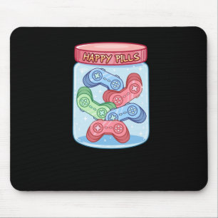 Gamer Happy Pills Sticker Mouse Mat