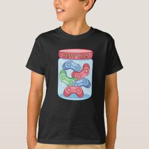 Gamer Happy Pills Sticker T-Shirt