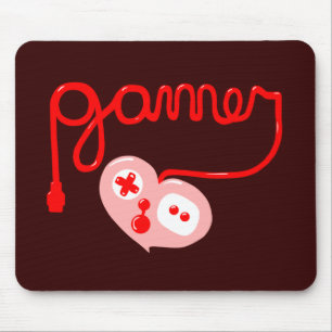 Gamer Heart Mouse Mat