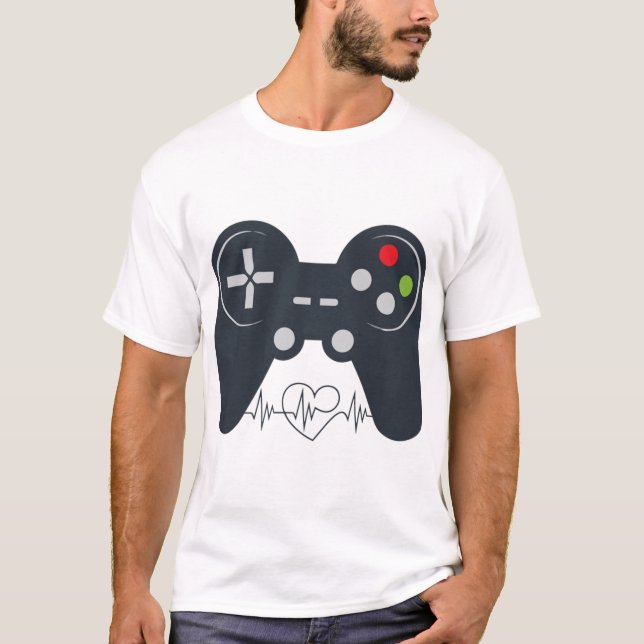 Gamer Heartbeat 21 T-Shirt (Front)