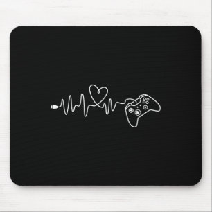 Gamer Heartbeat - Console Gaming Game Lover Pc Vid Mouse Mat