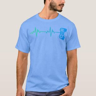 Gamer Heartbeat Cool Video Game Controller T-Shirt