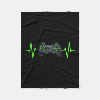Gamer Heartbeat Gaming Video Games Boys Girls Teen Fleece Blanket