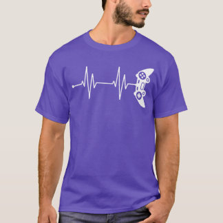 Gamer Heartbeat Gift for Video Game Lover Video Ga T-Shirt