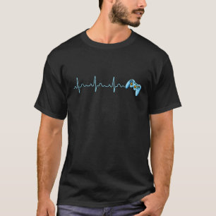 Gamer Heartbeat Gift For Video Game Lovers Teens B T-Shirt