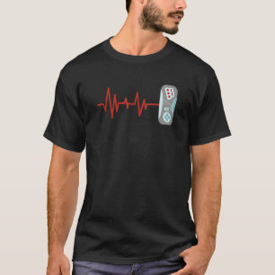 Gamer Heartbeat Love Video Game Player 1 T-Shirt
