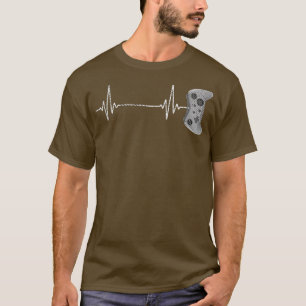 Gamer Heartbeat PS Video Game Controller  T-Shirt