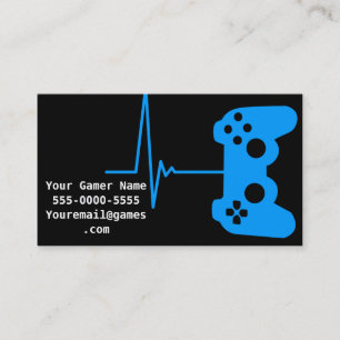 Gamer Heartbeat Video Game Gamer Business Cards