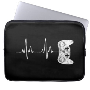 Gamer Heartbeat Video Game Lover Laptop Sleeve