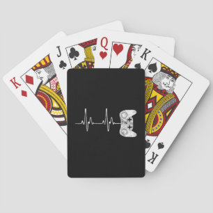 Gamer Heartbeat Video Game Lover  Playing Cards